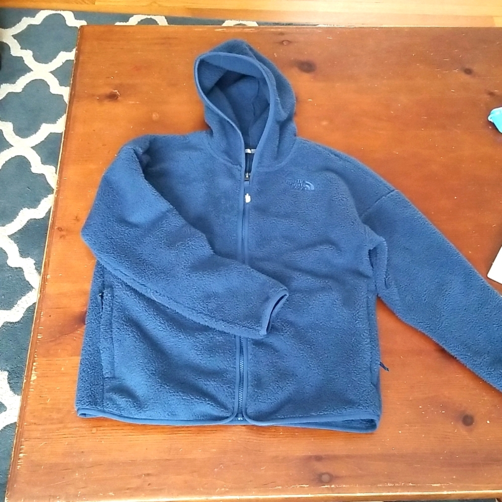 Northface fleece hooded jacket